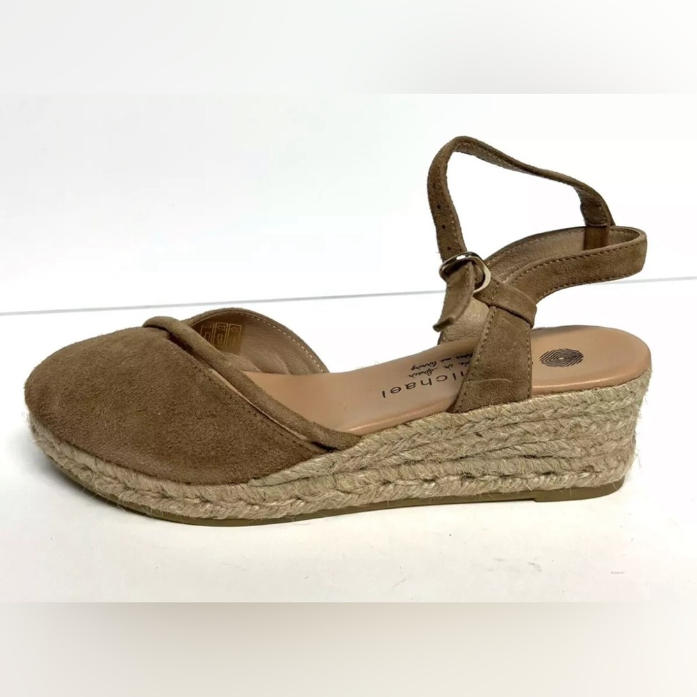 Eric Michael Womens Emily Espadrille Sandal Camel Size EU39 M US8.5-9